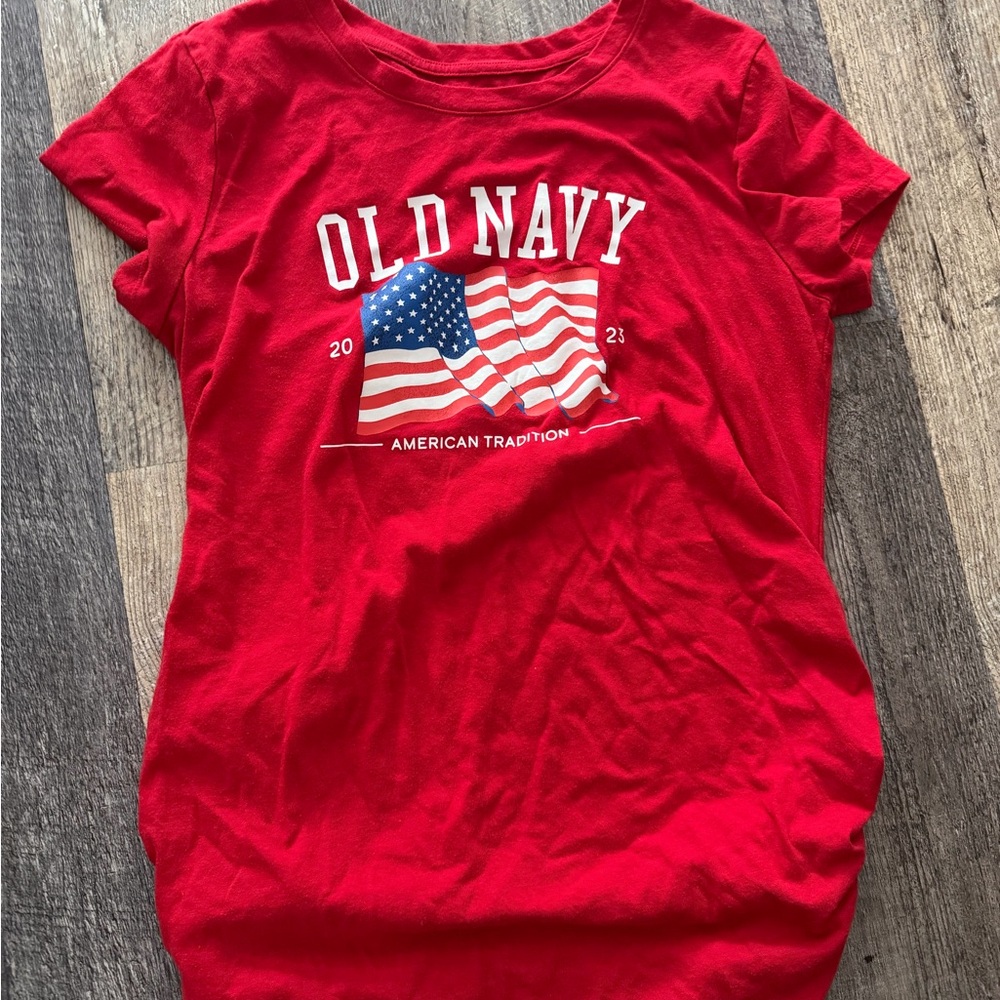 Old Navy Red Short Sleeve Tee